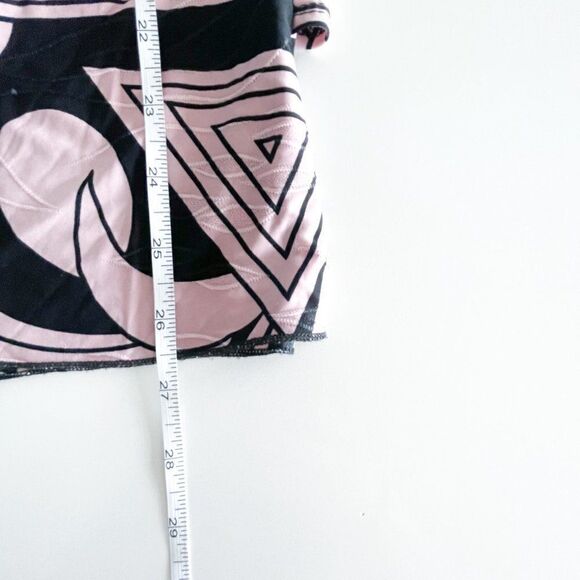 Dressbarn Tunic Top Pink Black Women's Size 2X V-Neck Stretch - Picture 8 of 10